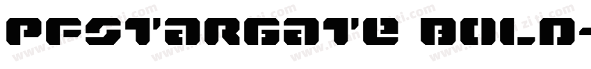 PFStargate Bold字体转换